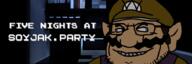 banner fnaw mustache office office_(fnaw_deluxe) smile submission text variant:wahjak wario // 900x300 // 116.7KB