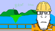 brap closed_mouth flag:mexico hard_hat mexico my_name_is_(sticker) oil oil_pulling oil_refinery oil_rig orange_shirt soyjak subvariant:neutralplier variant:markiplier_soyjak worker // 2160x1237 // 262.0KB