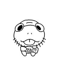 buck_teeth closed_mouth deltarune fact glasses holding_object noelle_holiday sign soyjak stubble teeth variant:uglyfuckingthing video_game // 1000x1000 // 15.2KB