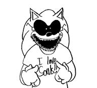 arm brimstone glasses hand i_love meta:nas open_mouth pointing sonic.exe sonic_the_hedgehog soy_parody soyjak stubble text vantablack variant:shirtjak // 749x675 // 16.2KB