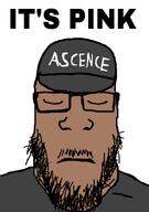 ascence_(user) brown_skin cap clothes eyes_closed glasses hat its_over meta:namefags moustache mouth_closed nose sad shitskin stubble subvariant:neutralplier text variant:markiplier_soyjak white_background // 2730x3894 // 887.9KB