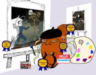 artist award barcelona brush canvas drawing holding_object meta:namefags subvariant:wholesome_soyjak sword termite termitesilva_(user) variant:chudjak variant:feraljak variant:gapejak // 1080x843 // 262.0KB