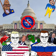 4soyjaks capitol_hill donald_trump frog meta:tagme nato oink pepe piss russia subvariant:euromutt subvariant:muscular_chud united_states variant:bernd variant:chudjak vladimir_putin volodymyr_zelenskyy // 1080x1080 // 960.7KB