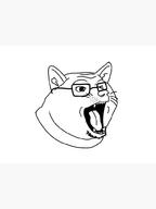 animal dog doge ear glasses open_mouth soyjak stubble tongue variant:unknown whisker // 750x1000 // 38.1KB