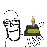 background glasses hand subvariant:neutralplier template transparent trophy variant:markiplier_soyjak // 400x400 // 31.2KB