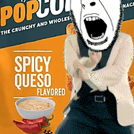 angry animated chips dance food full_body gangnam_style glasses irl open_mouth popcorners soyjak stubble variant:cobson // 208x349 // 756.1KB