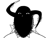 Thule_(namefag) beard black_skin eyes front_facing horn looking_at_you meta:namefags meta:self_insert oc shadow stubble subvariant:mustached_gapejak transparent_background variant:gapejak white_suit // 1213x952 // 19.3KB