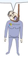 bill_gates fat full_body glasses grey_hair hair hanging microsoft open_mouth rope soyjak speech_bubble speech_bubble_empty stubble suicide tongue variant:bernd white_skin windows yellow_teeth // 700x1450 // 89.3KB