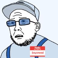 cap clothes glasses hat janny scared sneed soyjak soysneed_(user) stubble template tinted_glasses transparent_background variant:rotjak white_shirt white_skin // 700x700 // 23.0KB