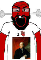 1781 angry balding beard clothes glasses hair heart henry_laurens i_love open_mouth red_skin soyjak subvariant:science_lover tshirt variant:markiplier_soyjak // 2819x4096 // 900.7KB