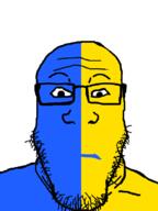 1990 90s anime blue_skin dream_bbq ena ena_bbq open_mouth soyjak subvariant:neutralplier variant:markiplier_soyjak yellow_skin // 600x800 // 87.7KB