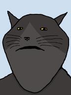 animal cat cat_ear grey_skin impish katze_(user) self_insert snout subvariant:impish_meowjak variant:impish_soyak_ears whisker yellow_eyes // 432x578 // 69.7KB