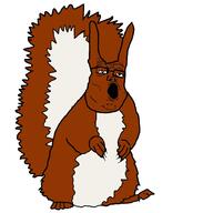 animal ear full_body glasses paw soyjak subvariant:feralsquirrel tail trend:squirreljakking variant:tony_soprano_soyjak // 1025x1025 // 235.0KB