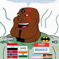 afghanistan batman bnwo denmark fnf india iraq kratos meta:ai_generated rule34 speech_bubble subvariant:mexiaryan trans_flag variant:meximutt warrior-z_(user) // 720x720, 5.6s // 5.5MB