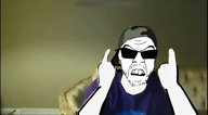 animated cap clothes eat_the_bugs glasses hat keemferal keemstar keemstarjak medium_effort mustache open_mouth soyjak stubble sunglasses talking teeth traced variant:feraljak // 870x482, 9.2s // 4.4MB