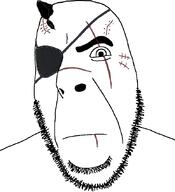 big_boss closed_mouth eyepatch looking_at_you meta:tagme metal_gear neutral scar soyjak stubble thick_eyebrows variant:cobson venom_snake video_game // 775x849 // 69.7KB