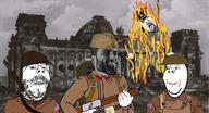 1945 berlin british burning gigachad guns nazi_flag nazism reichstag soviet_union soyjak usa_flag victory world_war_2 // 1280x691 // 191.2KB