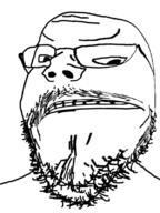 angry distorted glasses soyjak stubble variant:gapejak // 600x800 // 229.7KB