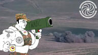 armenia buff chud conflict eagle flag flag:armenia military military_cap military_uniform mug palindrome_get rocket_launcher tank tattoo uniform variant:chudjak war // 1920x1080 // 279.6KB