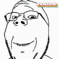 animated glasses music smile sound soyjak stubble subvariant:wholesome_soyjak variant:gapejak video wombo_ai // 256x256, 25.6s // 2.8MB