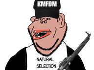 amerimutt brown_skin cap clothes columbine ear eric_harris firearm gun hat holding_object kmfdm mutt open_mouth shotgun soyjak stubble subvariant:impish_amerimutt text tshirt united_states variant:impish_soyak_ears weapon // 1440x1080 // 229.4KB