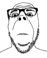 closed_mouth glasses neutral soyjak stubble variant:dubbbzjak // 666x822 // 65.6KB