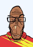 angry brown_skin closed_mouth clothes county european flag flag:østfold glasses mucus mustache mutt norway red_eyes soyjak subvariant:euromutt sweater transparent_background variant:markiplier_soyjak white_skin østfold // 591x843 // 40.0KB