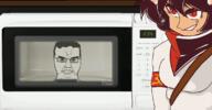 alunya animated bandana cat_ear catgirl chud communism cooking glasses hair kitchen kitchen_cabinet leftypol microwave prank red_eyes rotating smile smirk sweater total_chud_death variant:chudjak // 1122x585 // 589.7KB