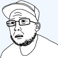 cap clothes glasses hat rot_(user) scared soyjak stubble template transparent_background variant:rotjak white_shirt white_skin // 700x700 // 15.2KB