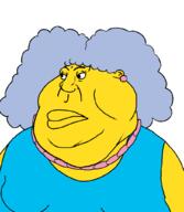 angry ear earring fat female grey_blue_hair necklace selma_bouvier subvariant:female_meximutt the_simpsons variant:meximutt yellow_skin // 888x1024 // 50.6KB