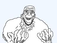 doom doom_(game) glasses grin happy nuvariant smile soyjak stubble template variant:dumjacque vein white_skin // 800x600 // 18.0KB