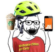 cycling glasses helmet not_just_bikes open_mouth starbucks urban variant:soyak walkable_cities // 424x403 // 147.6KB