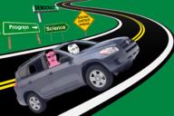 2soyjaks anger_mark angry bloodshot_eyes car closed_mouth crying ear glasses hair pink_skin road science sign smile smug soyjak stubble subvariant:chudjak_front text toyota variant:chudjak variant:soyak vein window // 1969x1312 // 1.3MB