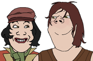 2_soyjaks are_you_soying_what_im_soying black_hair cait corset fallout fallout_4 flatcap freckles ginger green_eyes news_reporter piper piper_wright press_cap red_coat scarf subvariant:female_markiplier subvariant:gapejak_female trenchcoat variant:gapejak video_game // 1296x858 // 135.8KB