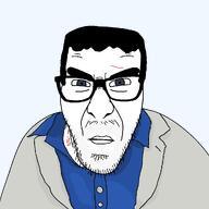 angry blue_shirt bruised clothes cut glasses left_4_dead_(series) left_4_dead_2 looking_at_you nick stubble suit variant:chudjak variant:slitherjak video_game white_suit // 1024x1024 // 77.0KB