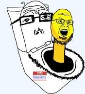 brainrot glasses hello_my_name_is_(sticker) meta:namefags name_tag rot_(user) skibidi skibidi_toilet soyjak stubble subvariant:sopranotoilet toilet variant:shotjak variant:toiletjak variant:tony_soprano_soyjak white_skin yellow_skin // 750x825 // 25.2KB