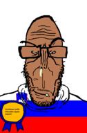 angry award brown_skin countrywar european flag flag:slovenia glasses mutt slovakia slovenia soyjak stubble subvariant:euromutt sweater variant:markiplier_soyjak // 591x900 // 29.4KB