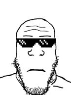 closed_mouth deal_with_it glasses mlg neutral pixel_art soyjak stubble subvariant:neutralplier sunglasses variant:markiplier_soyjak // 600x800 // 81.4KB