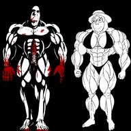 bikini blood buff clothes cum cute female full_body glasses happy hat meta:pornographic_contentpo muscular_female naked neutral nsfw oh_my_god_she_is_so_attractive soyjak subvariant:female_cobson subvariant:hornyson variant:cobson // 4096x4096 // 1.0MB