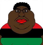 africa afro chud fat flag:pan-african nigger pan_african red_lips series:muttverse subvariant:chudmutt variant:chudjak variant:meximutt // 1080x1152 // 188.4KB
