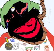 'p 4chan 4cuck ack anime autism award black_skin bloodshot_eyes distorted female flag:transgender_pride_flag green_hair hair moot nate nigger pedophile red_lips reddit rope subvariant:chudjak_front subvariant:jartycuck subvariant:neutralplier suicide tranny transgender_flag transheart trend:jartycuck trend:slopjak variant:chudjak variant:markiplier_soyjak wt_snacks yellow_hair yotsoyba // 1920x1798 // 1.4MB