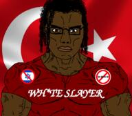 antisemitism antivax buff chad clothes country countrywar flag flag:israel flag:turkiye israel muscles science subvariant:chudjak_front subvariant:muscular_chud turkiye variant:chudjak white_slayer // 1059x929 // 321.8KB