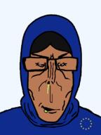 arab bloodshot_eyes brown_skin european_union eyelashes female glasses hijab obsessed subvariant:euromutt subvariant:female_markiplier variant:markiplier_soyjak wrinkles // 600x800 // 18.9KB