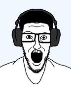 fixed hair headphones low_taper_fade massive open_mouth series:joke_soyjaks template variant:lowtaperjak // 1098x1466 // 33.6KB