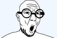 ear glasses nuvariant open_mouth redraw soyjak stubble template variant:slatejak white_skin // 930x630 // 15.5KB