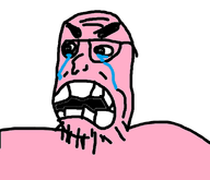 glasses open_mouth soyboy stubble teeth thick_eyebrows variant:voiderjak wrinkles // 592x508 // 26.6KB