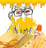 angry bloodshot_eyes cheese glasses subvariant:feralrage teeth variant:feraljak // 894x919 // 631.1KB