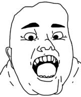 crazy crazy_eyed cringe fat mouth_open original_character original_content soyjak tiktok tranny ugly // 650x776 // 119.8KB