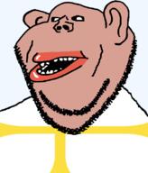 brown_skin clothes county cross ear flag flag:trøndelag hair lips mutt norway open_mouth soyjak stubble subvariant:impish_amerimutt teeth transparent_background trøndelag variant:impish_soyak_ears // 685x800 // 25.6KB