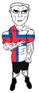 buff clothes country faroe_islands flag flag:faroe_islands hair soyjak subvariant:chudjak_front subvariant:unbotheredchud variant:chudjak vein // 536x1268 // 34.0KB